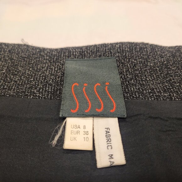 Grey Wool Skirt and Jacket Ladies Suit Grey Size 8 - Picture 8 of 16